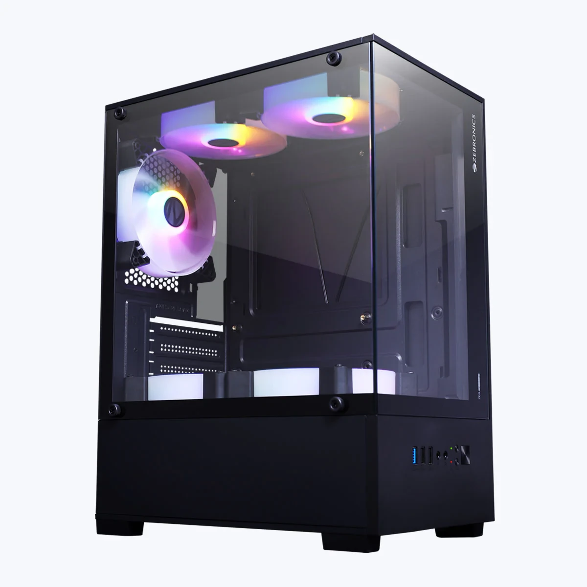 ZEBRONICS RGB GAMING CABINET ICEBERG BLACK