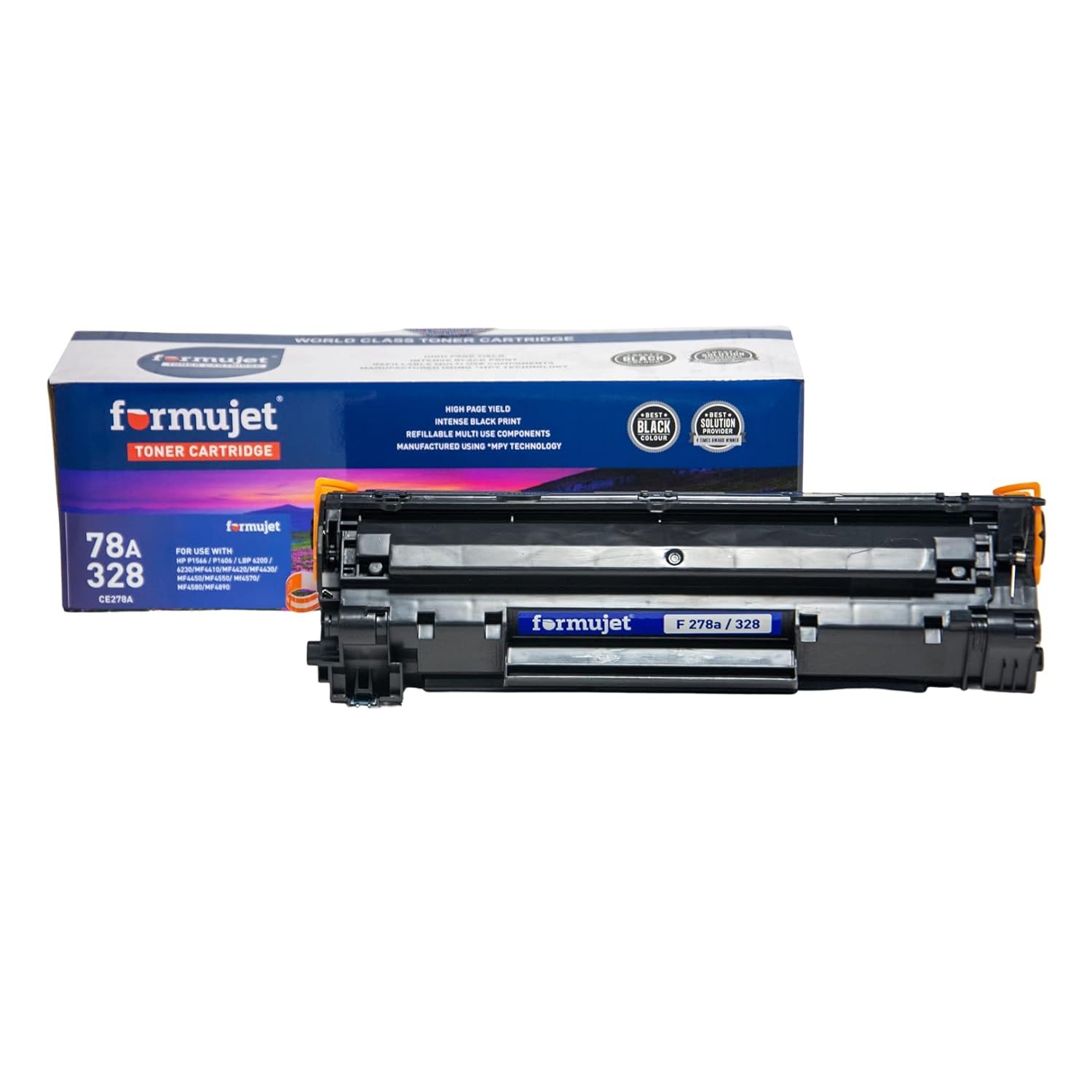 Formujet 78A Toner Cartridge CE278A Replacement for HP 78A Cartridge Compatible for HP Laser Printers P1560, P1566, P1606, M1536DN etc - Black