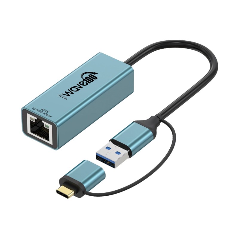 iVOOMi TYPE C/USB TO RJ45 LAN WAVE 100 USB 2.0