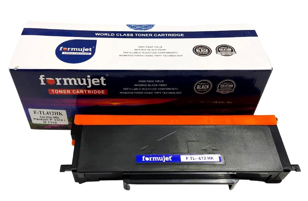 Formujet TL-412HK Toner Cartridge Black Compatible with Pantum P3302, P3302DN, P3302DW, P3308, P3012D, P3012DW / M7102, M7102DN, M7102DW, M7108, M7202FDN, M7302FDN, M7302FDW Printer.