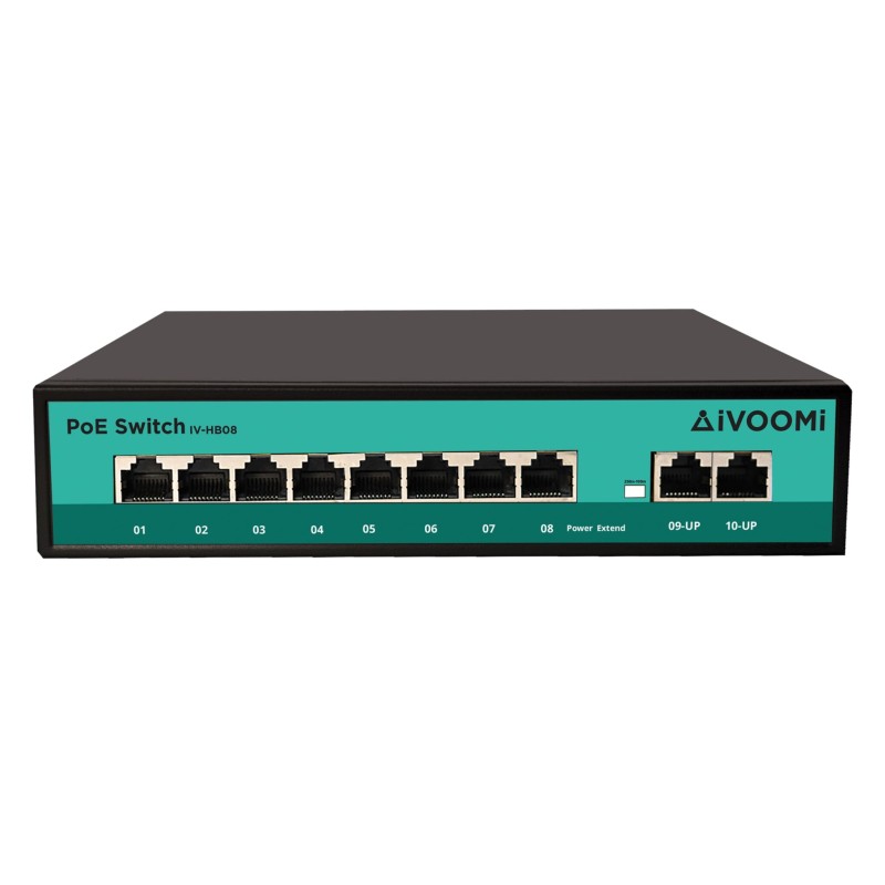 iVOOMi 8PORT POE SWITCH 10/100 IV-HB08