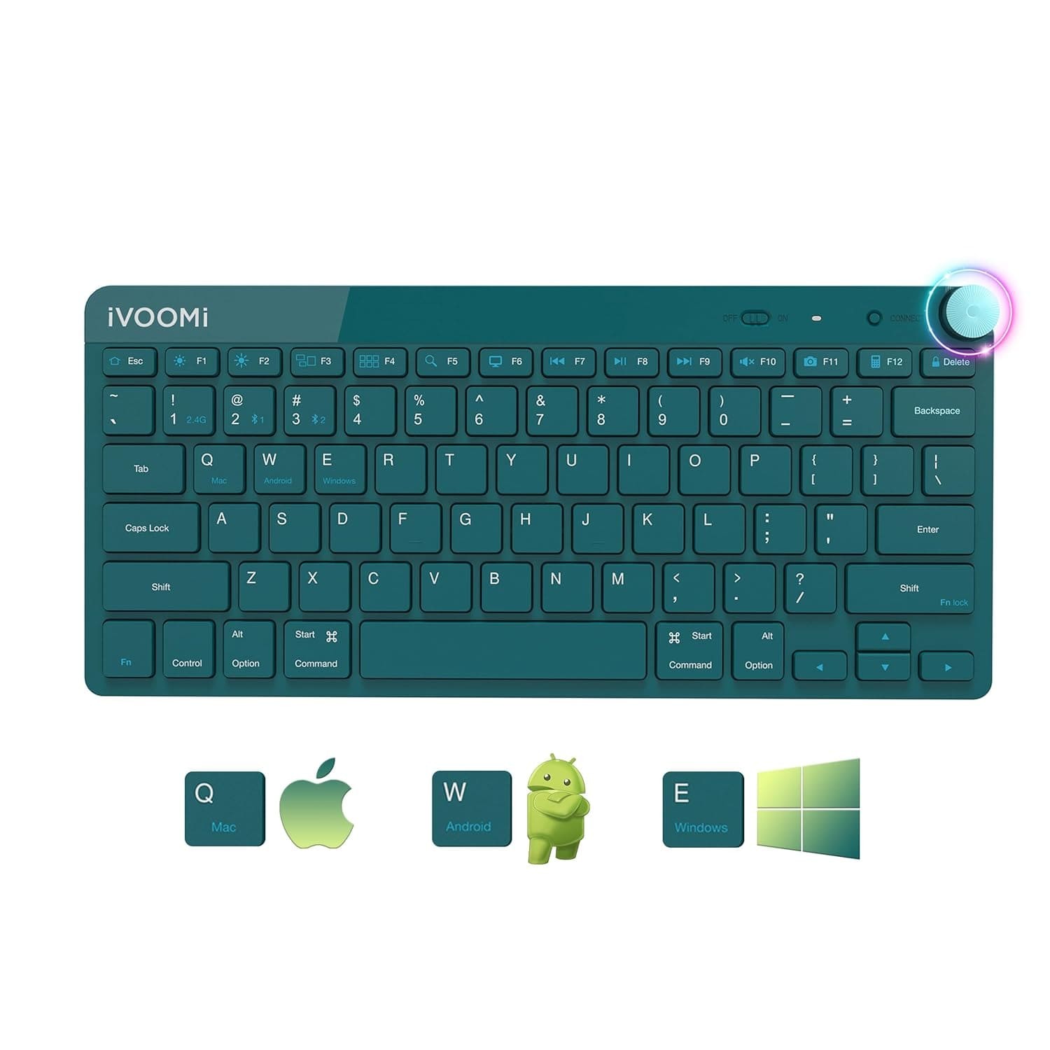 iVOOMi W/L + Bluetooth MINI KEYBOURD FINN GREEN