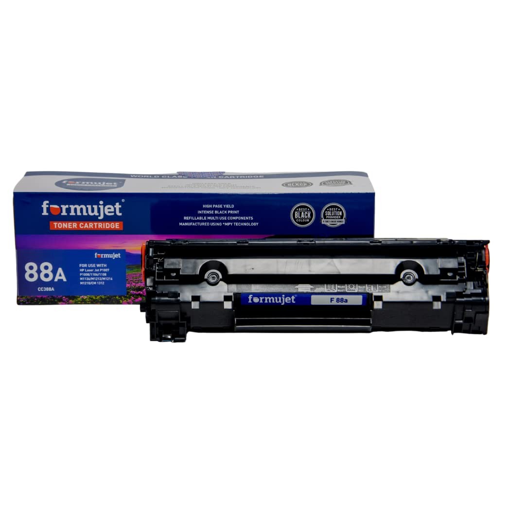 Formujet 88A Toner Cartridge CC388A Compatible for HP Laser Jet P1007, P1008, P1106, P1108, M202, M202n, M202dw, M126nw, M128fn, M128fw, M226dw, M226dn, M1136, M1213nf, M1216nfh, M1218 NFS