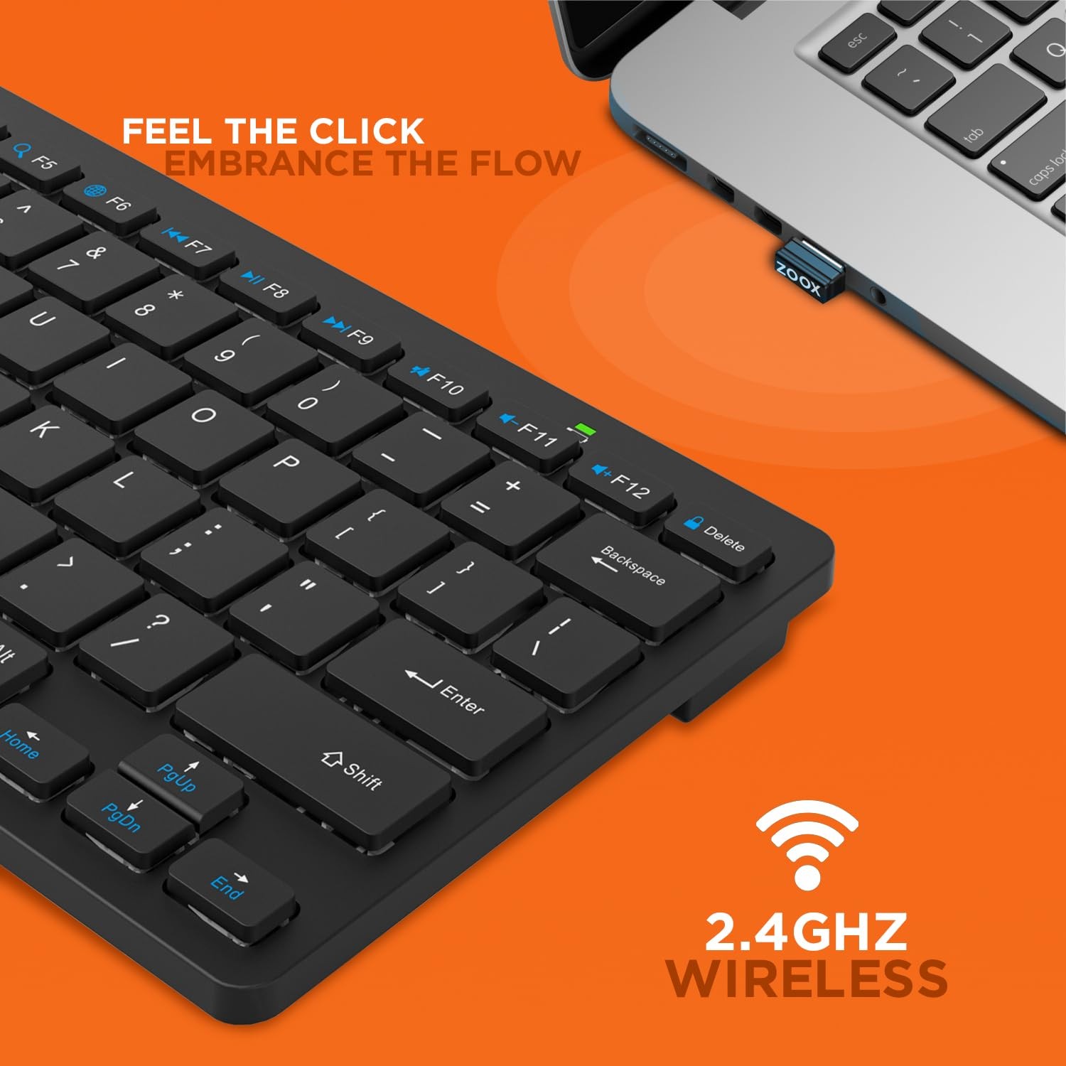 iVOOMi W/L+BT MINI COMBO KEYBOURD+MOUSE ZOOX BLK