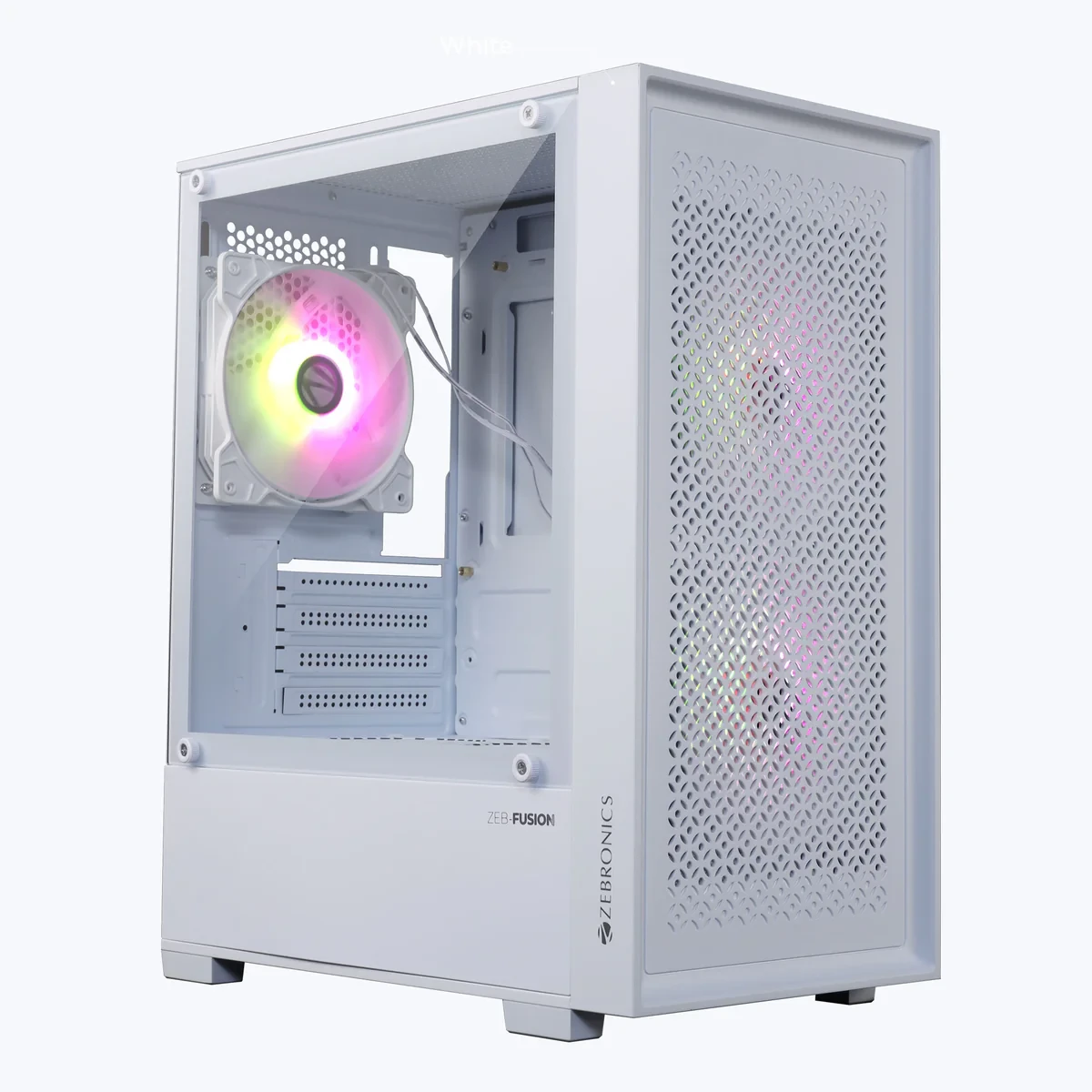 ZEBRONICS RGB GAMING CABINET FUSION WHITE