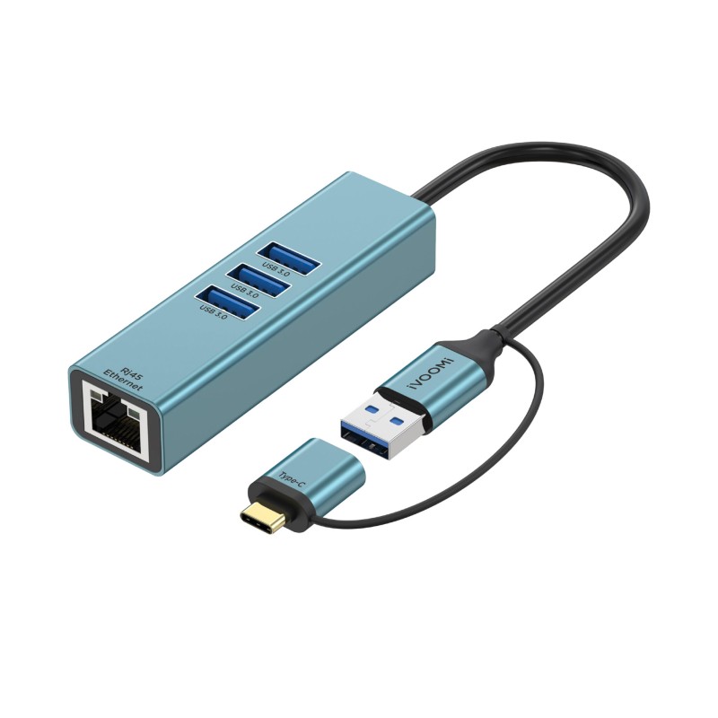 iVOOMi TYPE C/USB TO RJ45 LAN=USB PEACH 301 USB 3.0