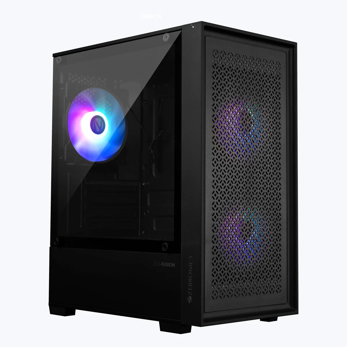 ZEBRONICS RGB GAMING CABINET FUSION BLACK