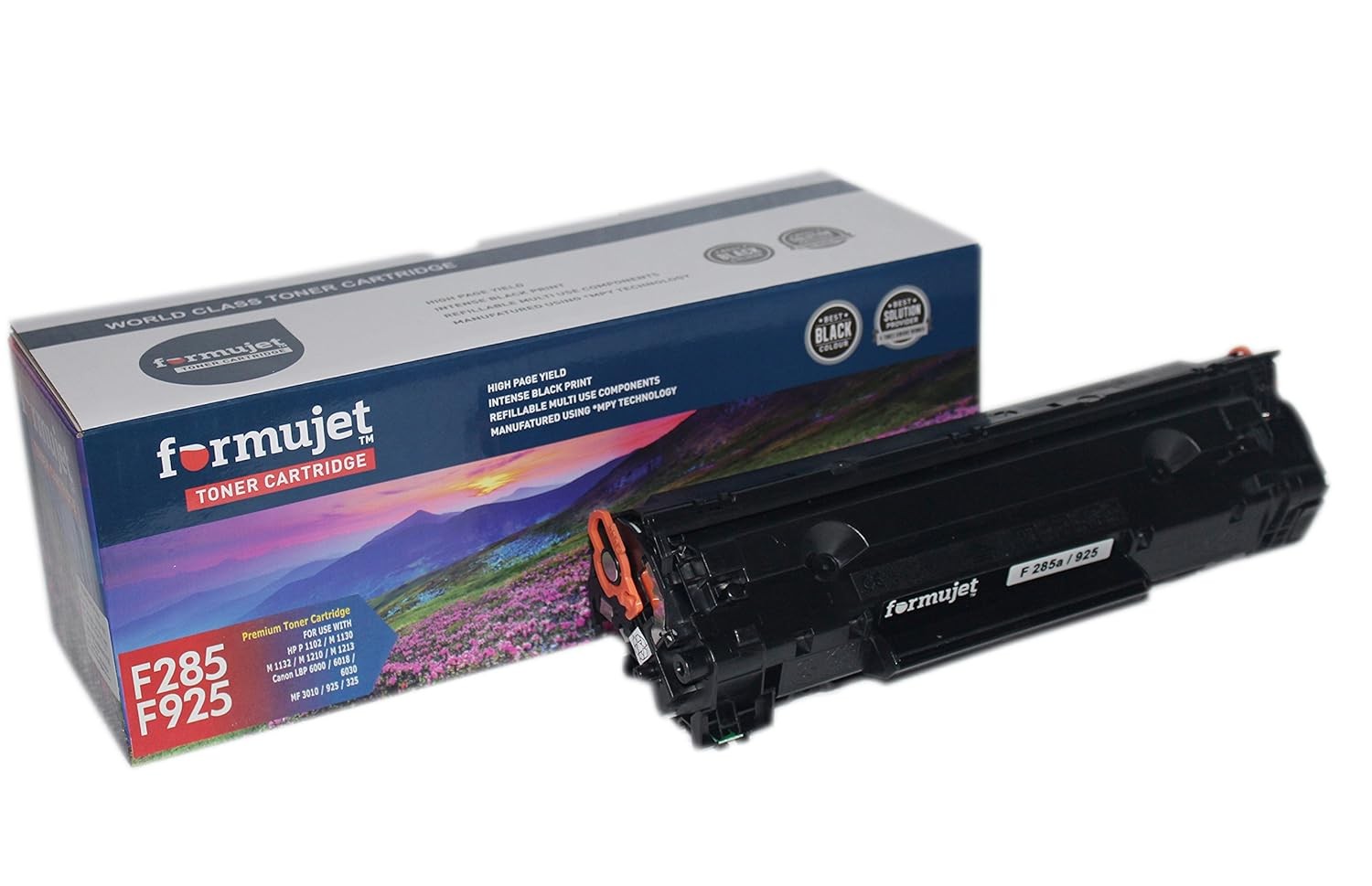 Formujet F 925 Toner Cartridge 925 / CE285A ( 1600 Pages ) Compatible Black Toner Cartridge for HP P1100, P1102, P1102w, M1130, M1132, M1134, M1137, M1138, M1139, M1210, M1212f etc