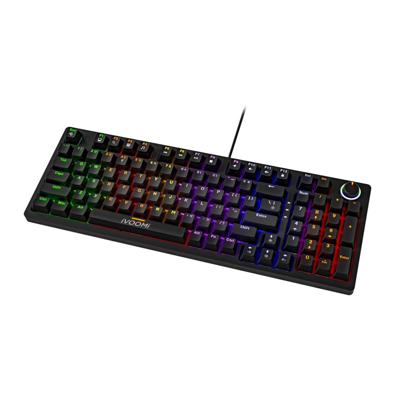 iVOOMi WIRED MECHANICAL KEYBOURD TUCKER BLK