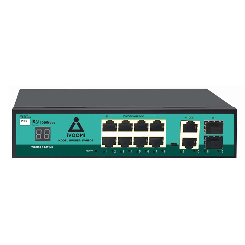 iVOOMi 8PORT FULL GIGABIT POE 10/100/1000 IV-HB09