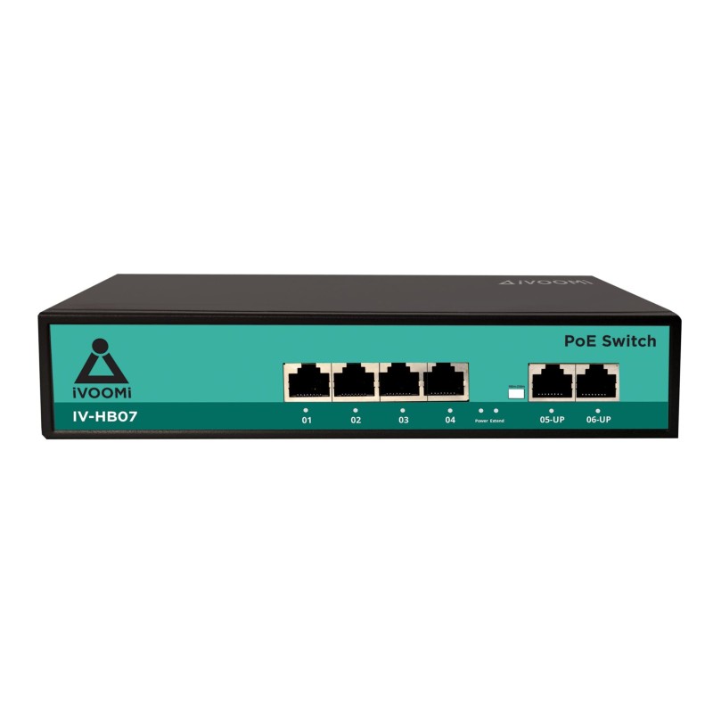 iVOOMi 4PORT POE SWITCH 10/100 IV-HB07